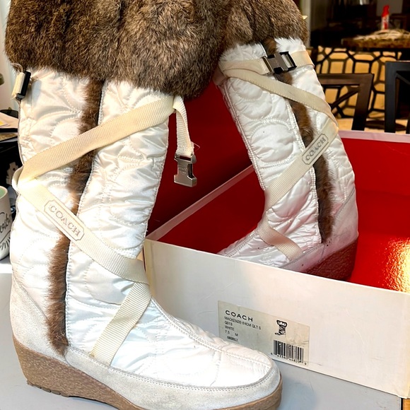 Coach Shoes - Coach quilted knee high boots!These are so beautiful!